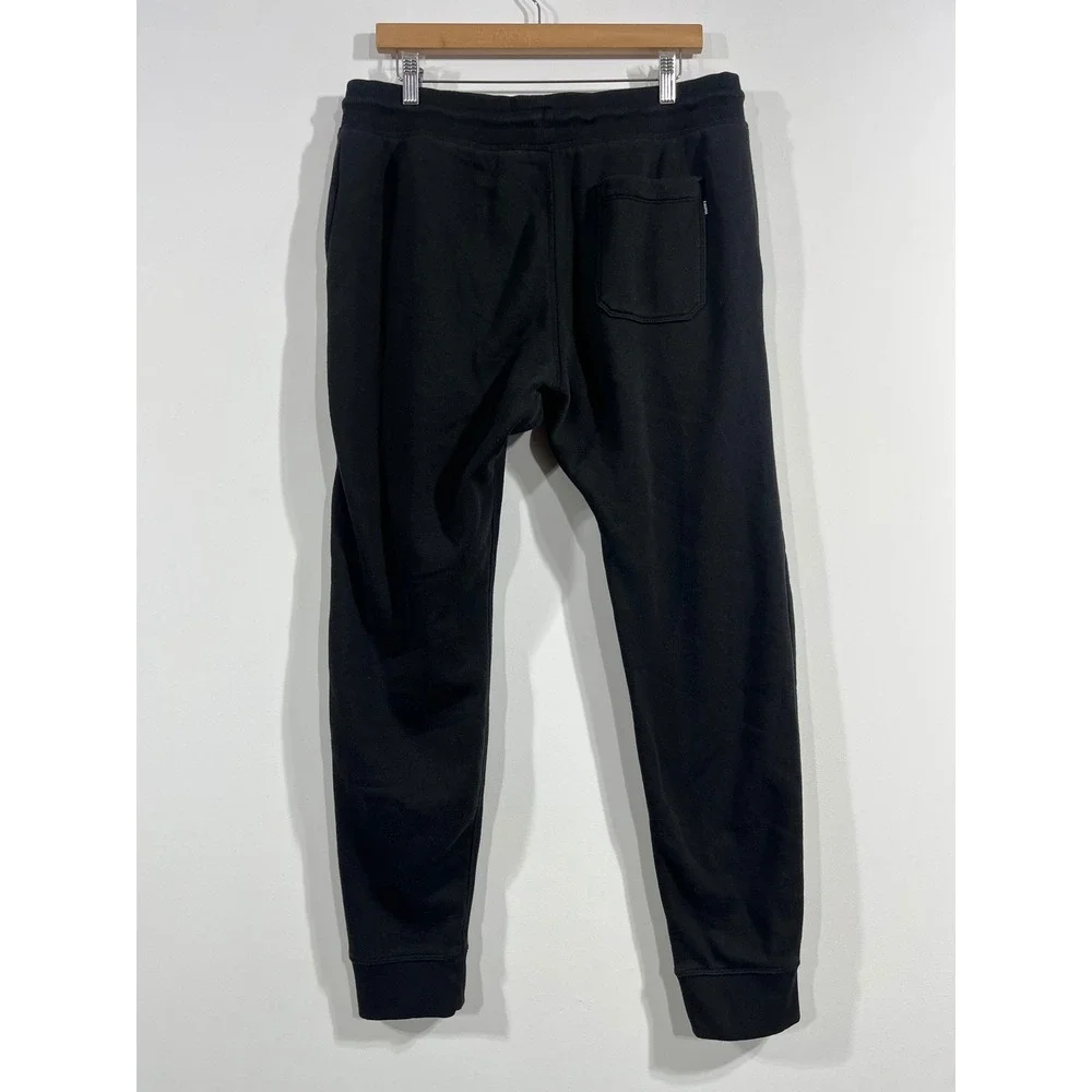 Hurley Surfer Coastal Dunes Fleece Jogger Black Sweatpants Mens Large Streetwear